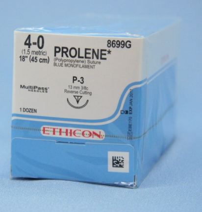 ETHICON SUTURE: 8699G SIZE 4-0