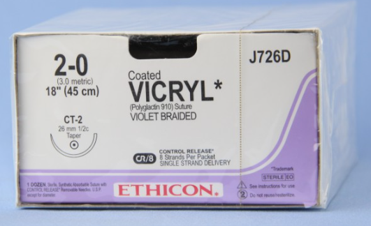 ETHICON SUTURE; J726D